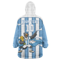 Argentina National Football Custom Wearable Blanket Hoodie Andean Condor Trophy Sporty Style