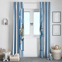 Argentina National Football Window Curtain Andean Condor Trophy Sporty Style