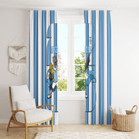 Argentina National Football Window Curtain Andean Condor Trophy Sporty Style