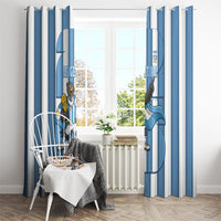 Argentina National Football Window Curtain Andean Condor Trophy Sporty Style