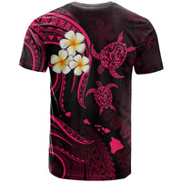 Personalised Niihau Hawaii T Shirt Polynesian Tattoo and Pacific Plumeria Pink Vibe - Wonder Print Shop