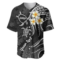 Personalised Molokai Hawaii Baseball Jersey Polynesian Tattoo and Pacific Plumeria White Vibe LT9 - Wonder Print Shop
