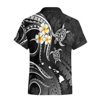 Personalised Molokai Hawaii Hawaiian Shirt Polynesian Tattoo and Pacific Plumeria White Vibe - Wonder Print Shop