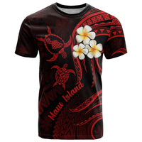 Hawaii T Shirt Maui Islands Pacific Plumeria Red Vibe - Wonder Print Shop