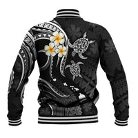 Hawaii Baseball Jacket Maui Islands Pacific Plumeria White Vibe LT9 - Wonder Print Shop