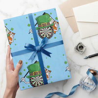 Lucky Darts Board With Irish Flag Wrapping Paper Roll St Patricks Day Gift