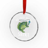 Lucky Fishing Crystal Glass Ornament Funny Fisherman Fish Lovers - Wonder Print Shop
