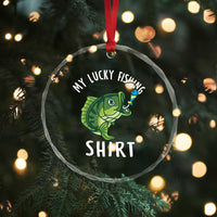 Lucky Fishing Crystal Glass Ornament Funny Fisherman Fish Lovers TS10
