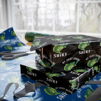 Lucky Fishing Wrapping Paper Roll Funny Fisherman Fish Lovers - Wonder Print Shop