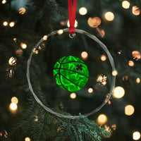 Lucky Shamrock Basketball Crystal Glass Ornament Clover Irish St Patrick's Day Sport Lover TS02