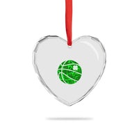 Lucky Shamrock Basketball Heart Crystal Glass Ornament Clover Irish St Patrick's Day Sport Lover - Wonder Print Shop