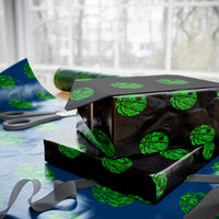 Lucky Shamrock Basketball Wrapping Paper Roll Clover Irish St Patrick's Day Sport Lover - Wonder Print Shop