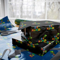 Lucky Shamrock Be Kind Wrapping Paper Roll Autism Leprechaun St Patricks Day - Wonder Print Shop