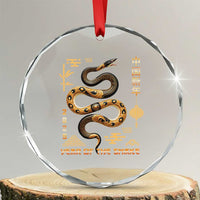 Lunar New Year 2025 Crystal Glass Ornament Year Of The Snake 2025 Chinese China TS09