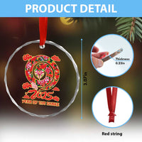 Lunar New Year 2025 Crystal Glass Ornament Year Of The Snake China Traditional TS09