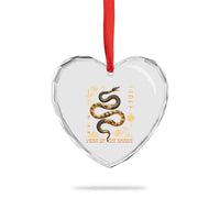 Lunar New Year 2025 Heart Crystal Glass Ornament Year Of The Snake 2025 Chinese China - Wonder Print Shop