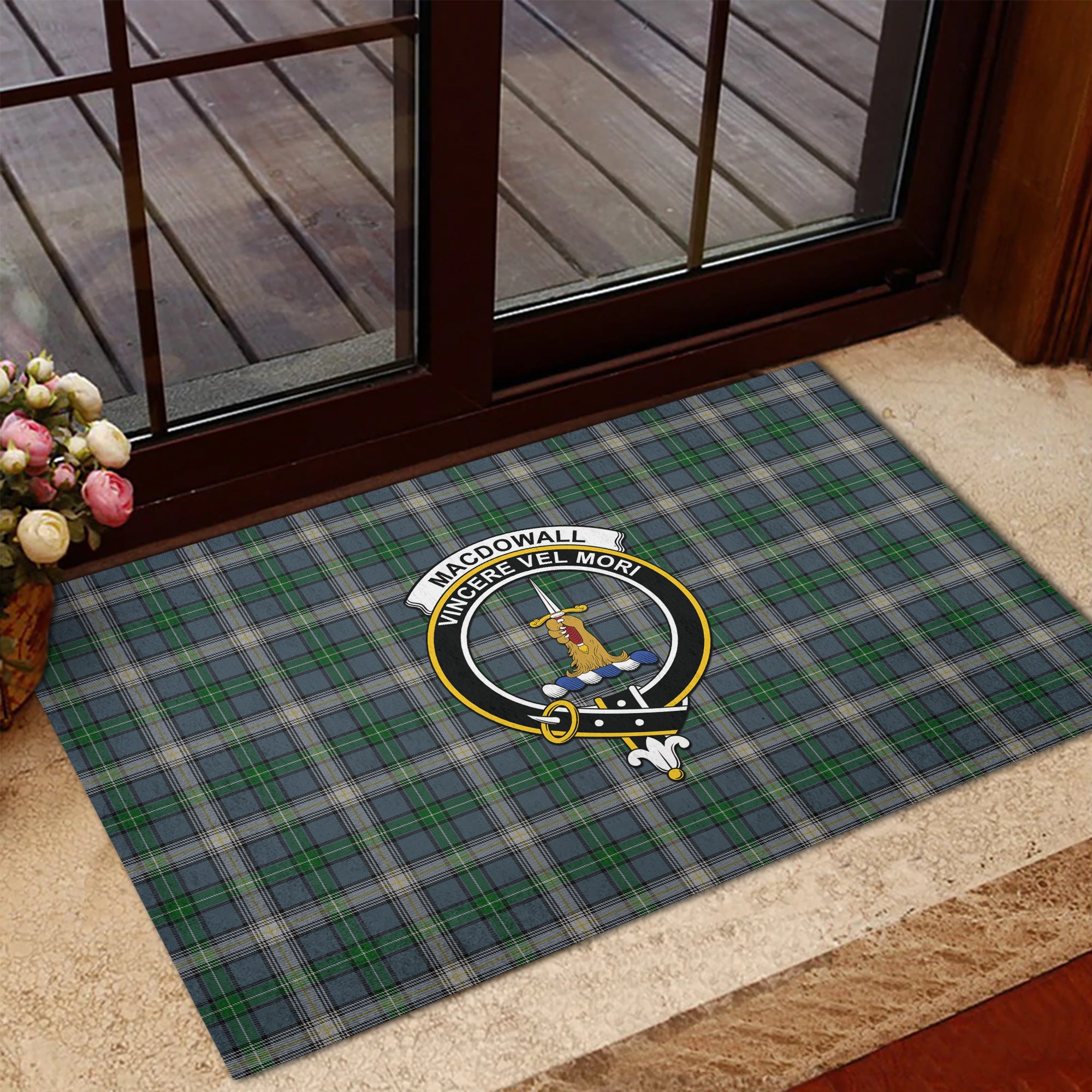 scottish-macdowall-clan-crest-tartan-door-mats