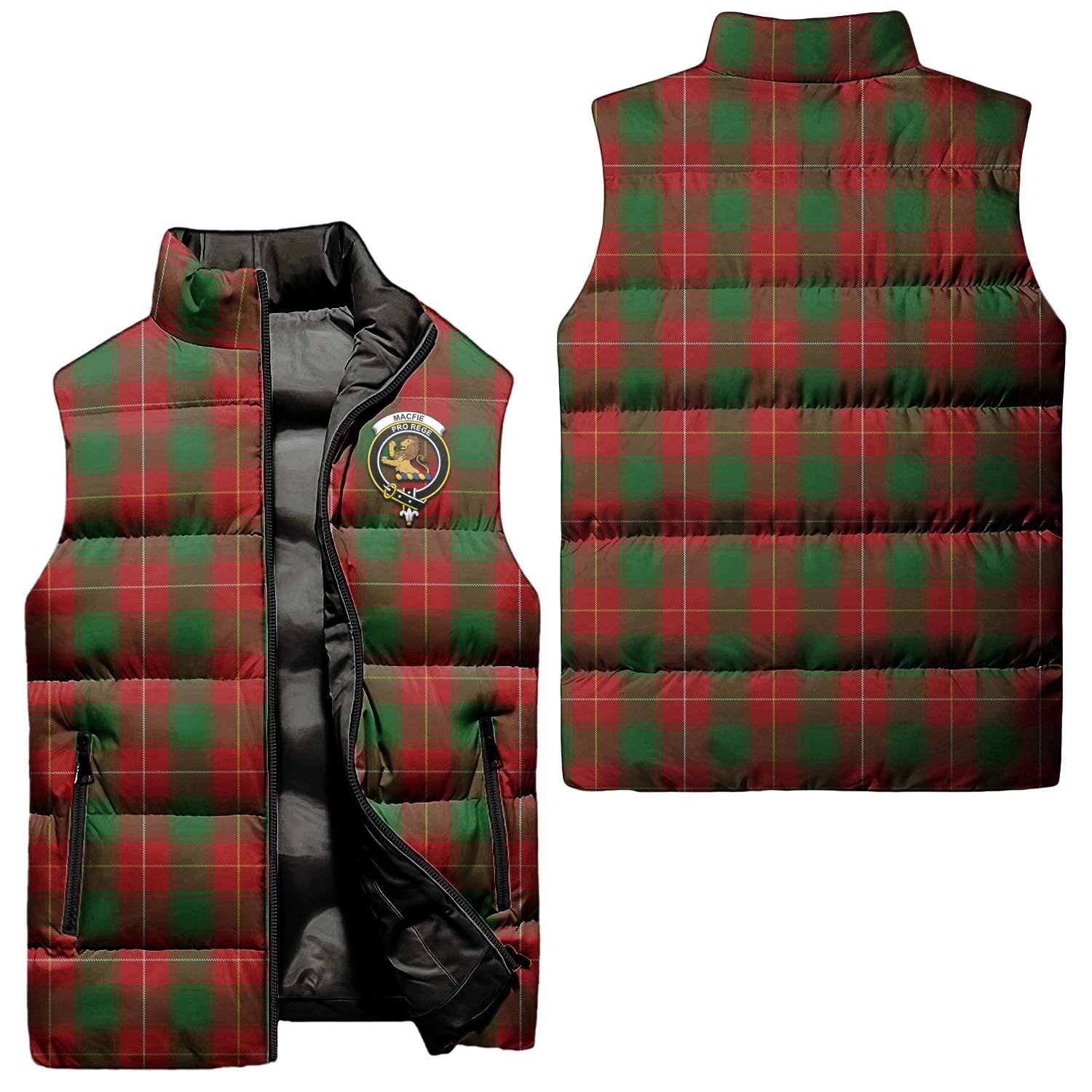 macfie-clan-puffer-vest-family-crest-plaid-sleeveless-down-jacket
