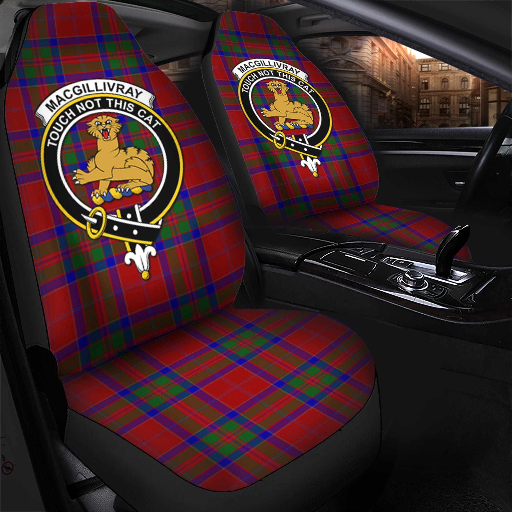 MacGillivray Clan Tartan Car Seat Cover, Family Crest Tartan Seat Cover TS23