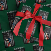 Machinist Patriotic US Flag Wrapping Paper Roll - Wonder Print Shop