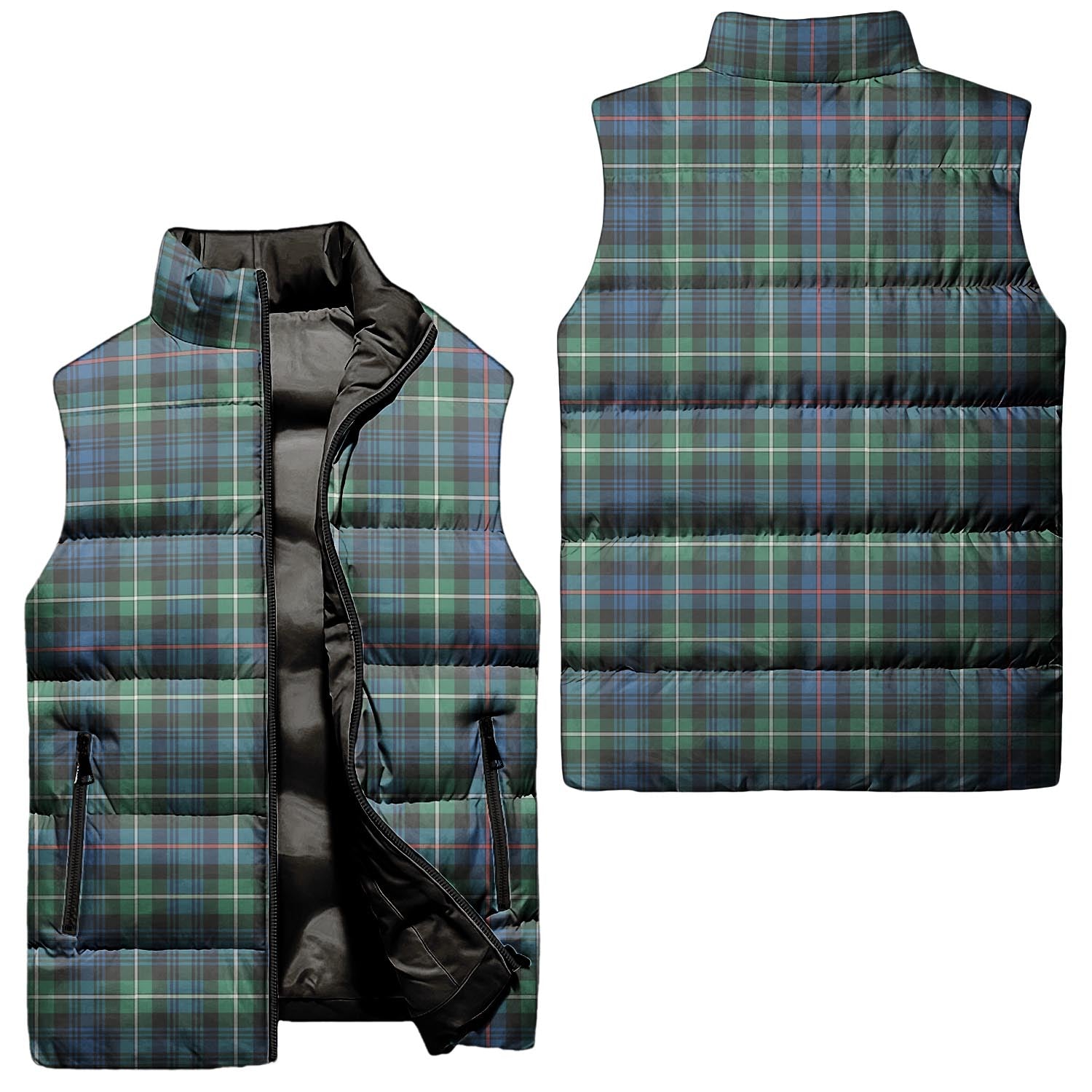 mackenzie-ancient-tartan-puffer-vest-tartan-plaid-sleeveless-down-jacket