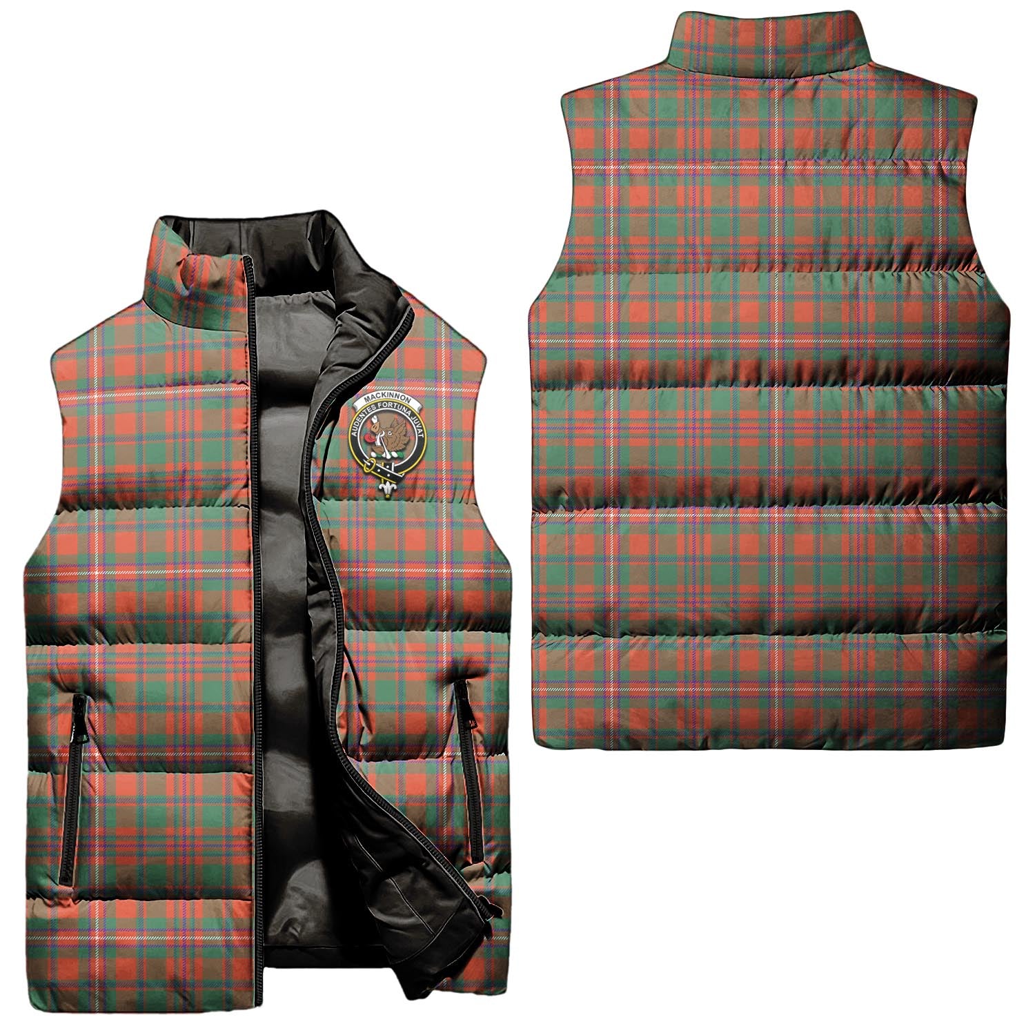 mackinnon-ancient-clan-puffer-vest-family-crest-plaid-sleeveless-down-jacket