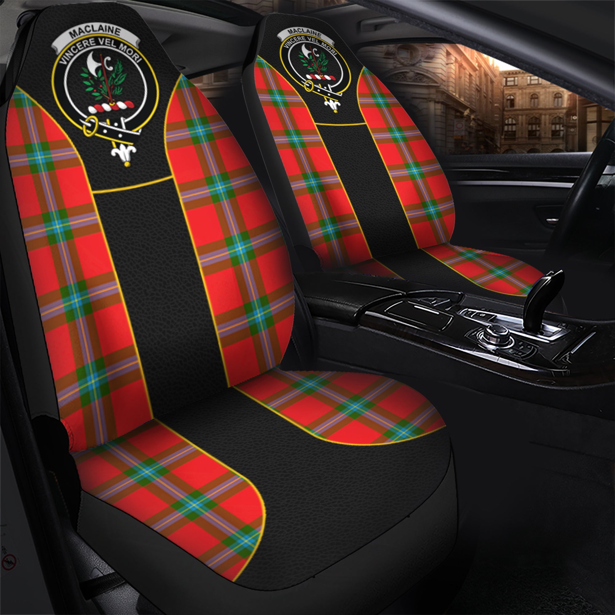 scottish-maclaine-of-loch-buie-tartan-crest-car-seat-cover-special-style