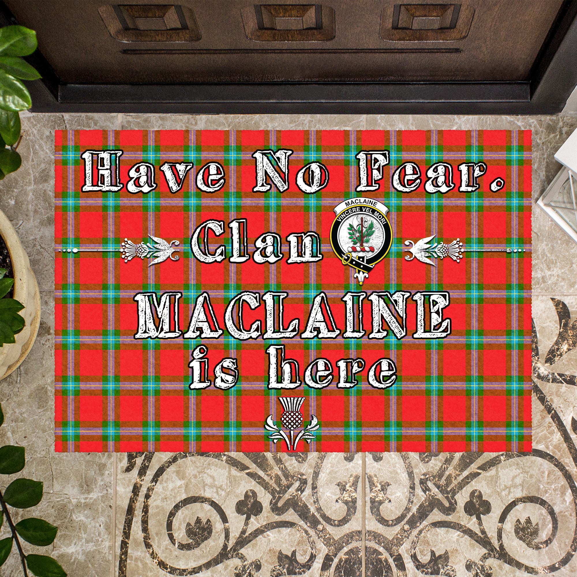 maclaine-of-loch-buie-clan-tartan-door-mat-family-crest-have-no-fear-tartan-door-mat