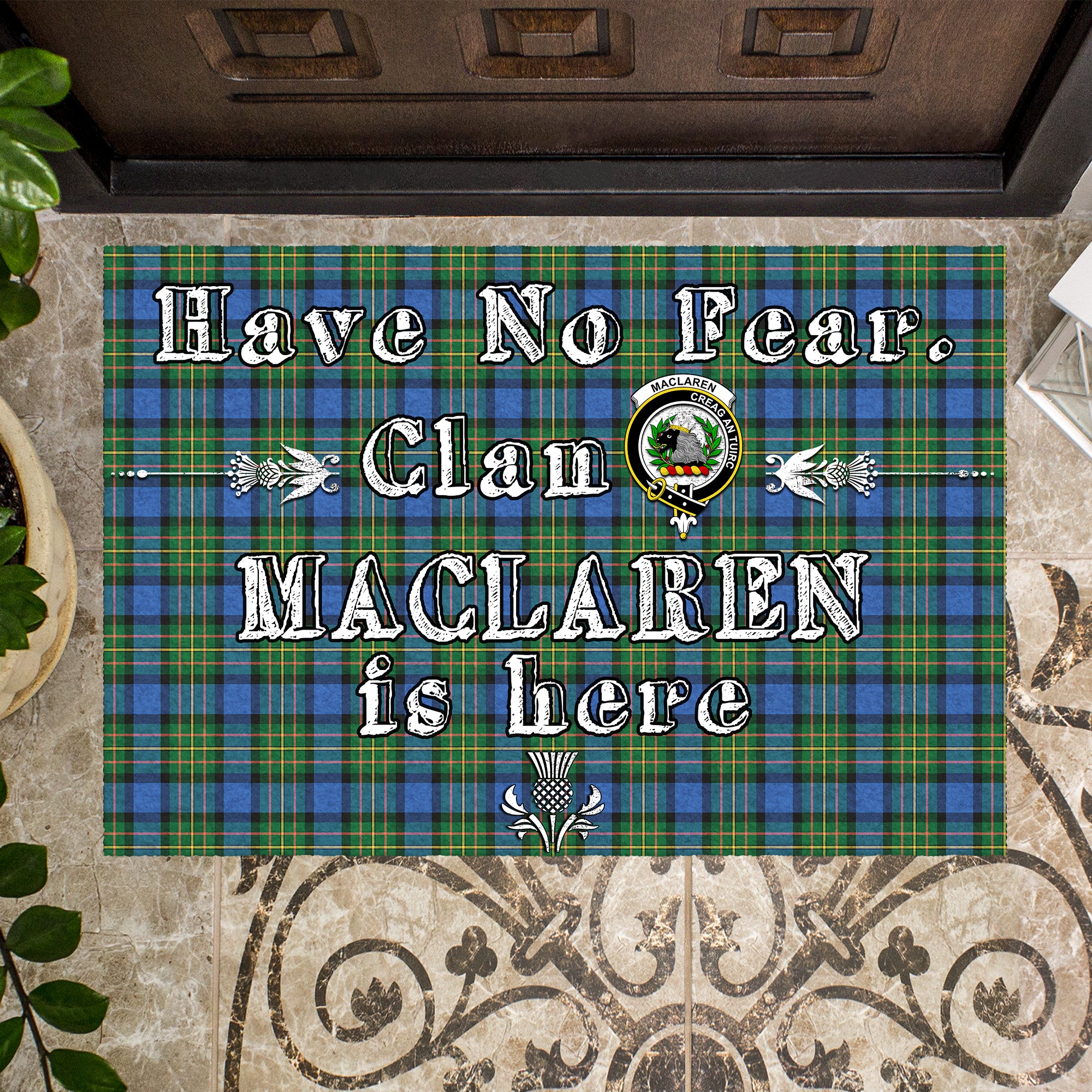 maclaren-ancient-clan-tartan-door-mat-family-crest-have-no-fear-tartan-door-mat