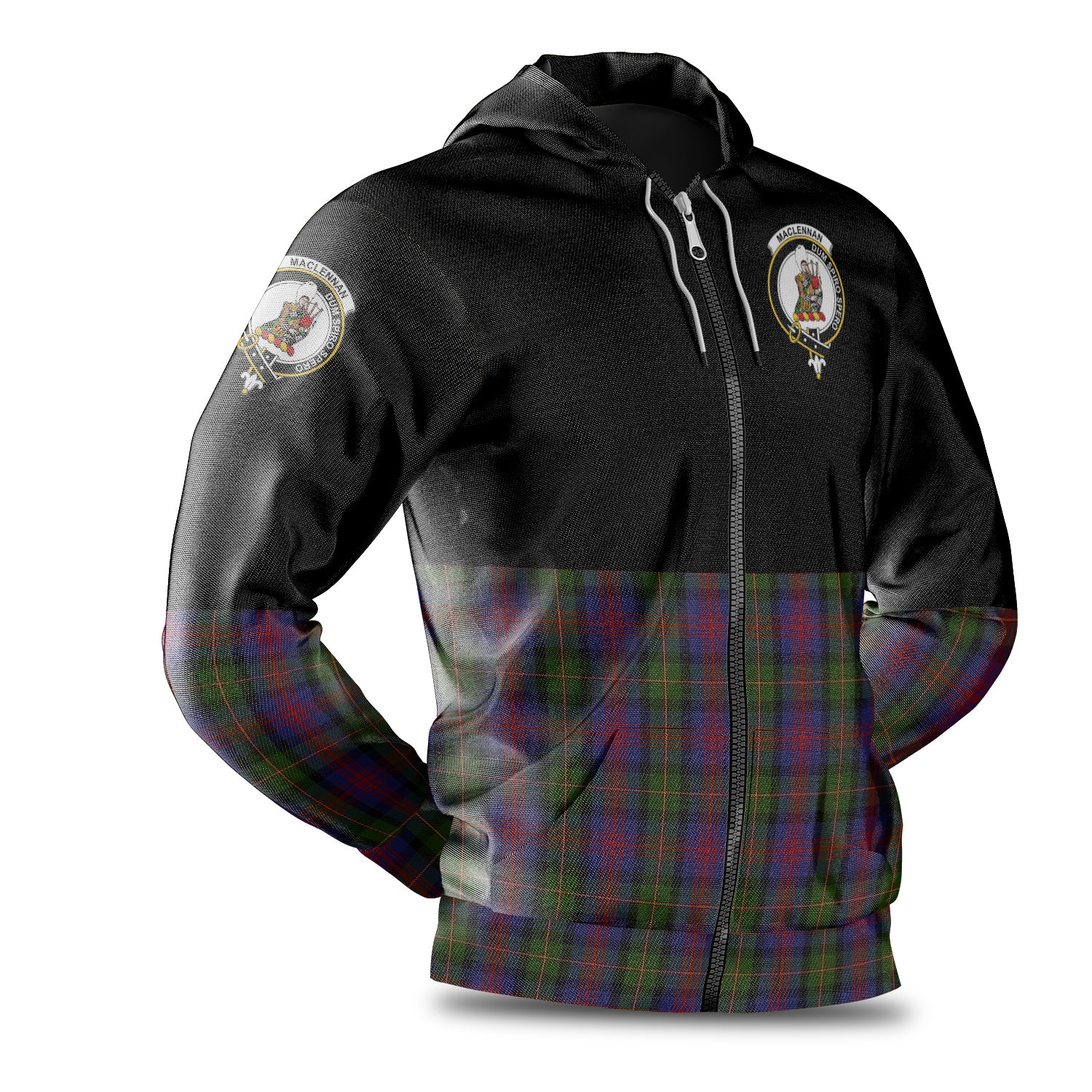 scottish-maclennan-clan-crest-half-of-tartan-hoodie