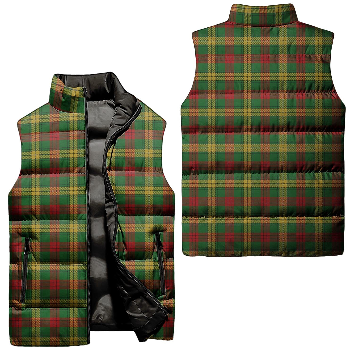 macmillan-society-of-glasgow-tartan-puffer-vest-tartan-plaid-sleeveless-down-jacket