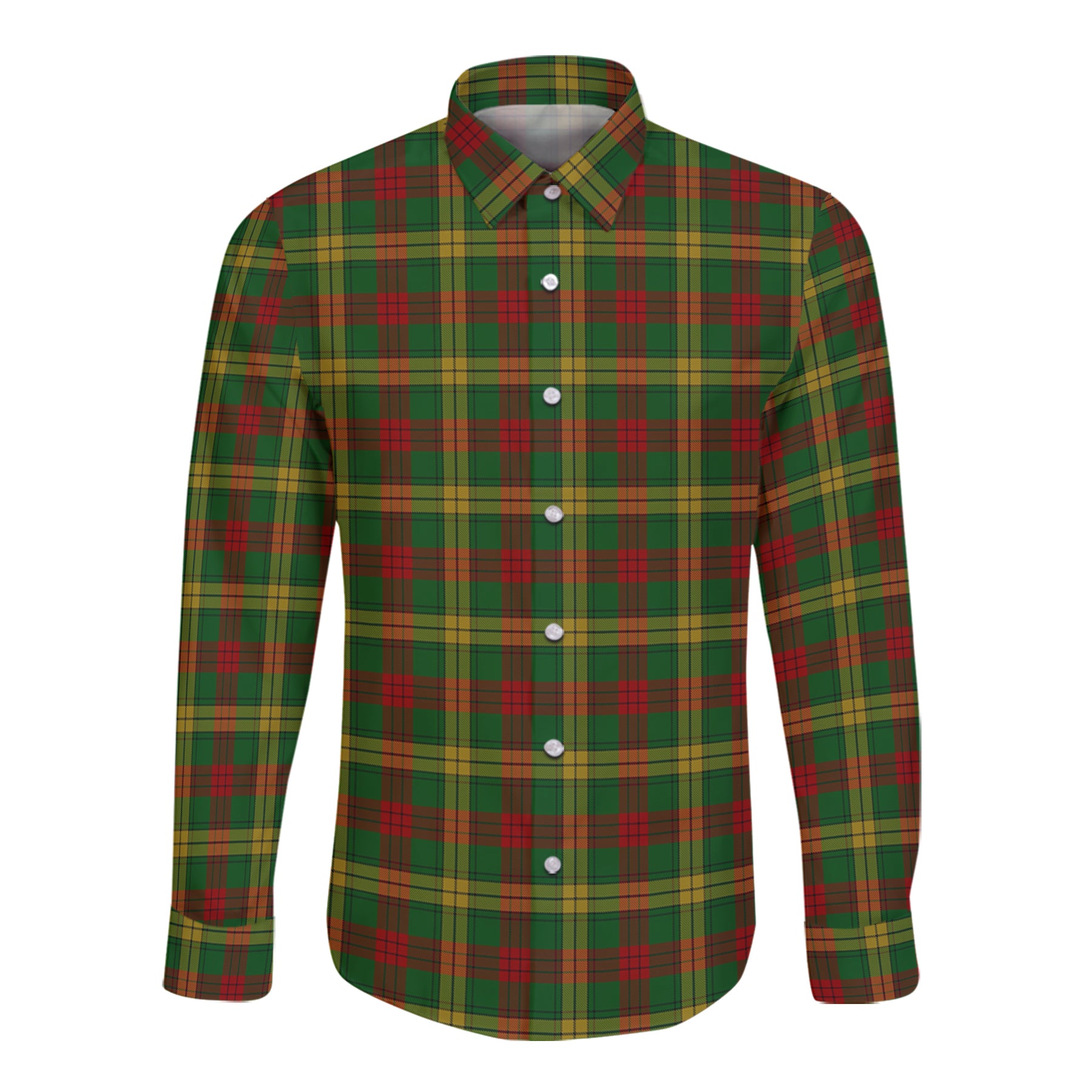Macmillan Society Of Glasgow Tartan Long Sleeve Button Up Shirt K23
