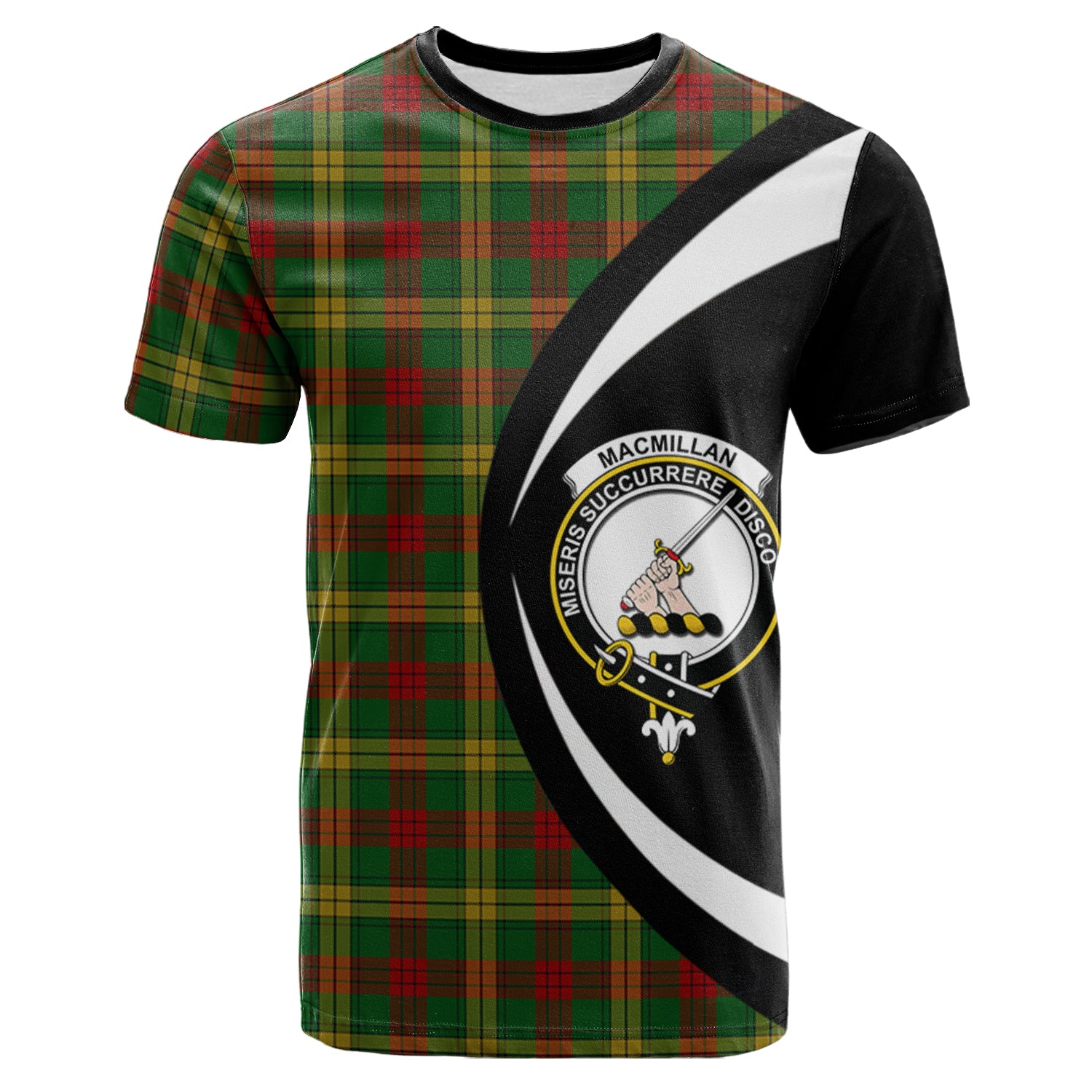 scottish-macmillan-society-of-glasgow-clan-crest-circle-style-tartan-t-shirt