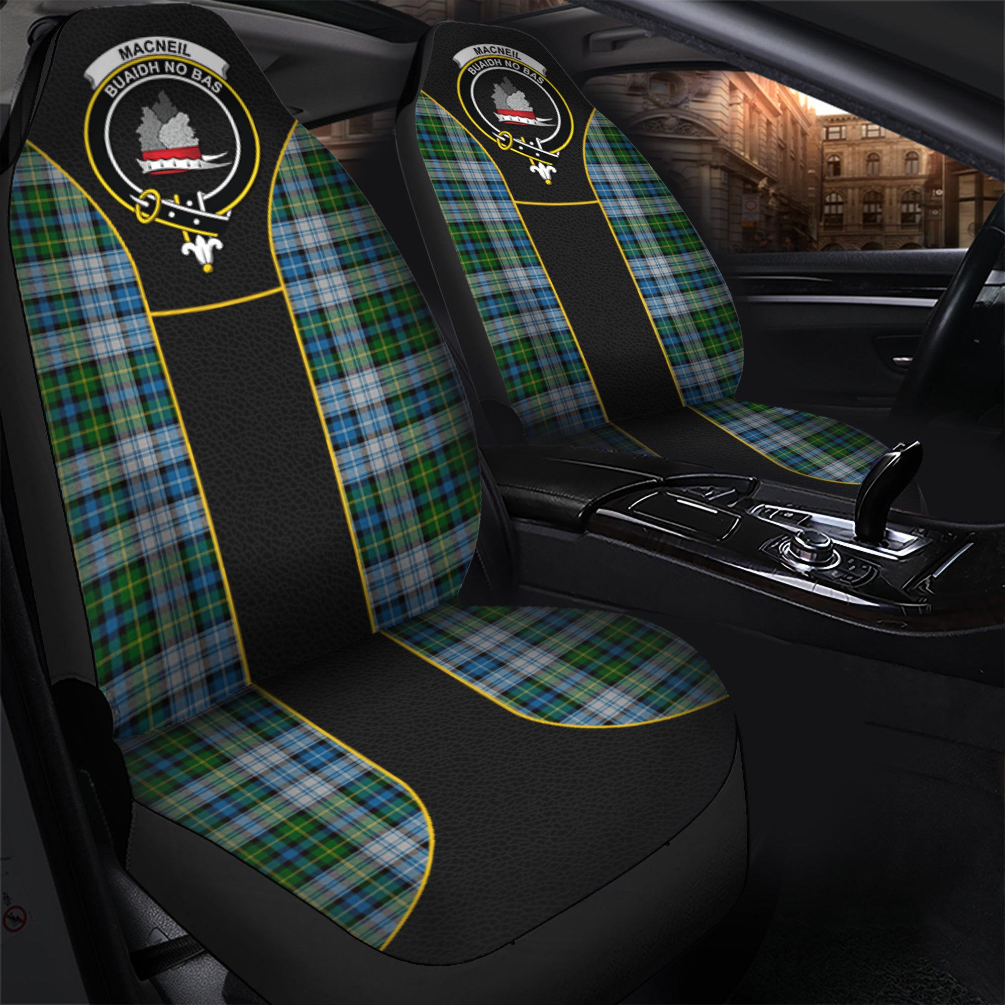 scottish-macneil-dress-tartan-crest-car-seat-cover-special-style