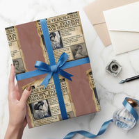 Madam CJ Walker Vintage Newspaper Style Wrapping Paper Roll Economic Freedom Through Opportunity - Wonder Print Shop