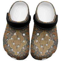 Madiba Nelson Mandela Clogs Shoes Indonesia Batik Earthy Brown - Wonder Print Shop