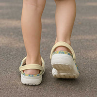 Madiba Nelson Mandela Clogs Shoes Indonesia Batik Yellow Bule - Wonder Print Shop