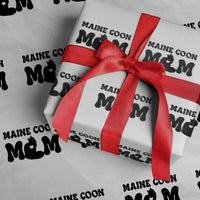 Maine Coon Mom Wrapping Paper Roll Cat Lover Gift For Her