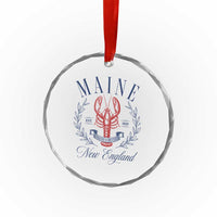 Maine Lobster New England Souvenir Pride Vintage Crystal Glass Ornament