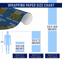 Make Algae Great Again Wrapping Paper Roll Funny Lincoln Memorial Reflecting Pool