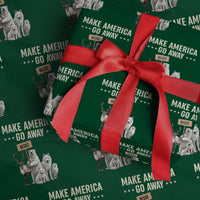 Make America Go Away Wrapping Paper Roll Greenland Support Gift