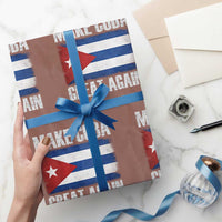 Make Cuba Great Again Wrapping Paper Roll Vintage Cuban Map