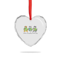 Make Everyday Earth Day Heart Crystal Glass Ornament Eco Friendly Cat Lover