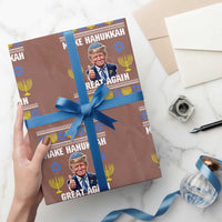 Make Hanukkah Great Again Wrapping Paper Roll Funny Ugly Jewish Holiday Gift - Wonder Print Shop