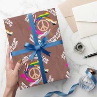 Make Lying Wrong Again Make America Think Again Wrapping Paper Roll Human’s Rights Hand Peace - Wonder Print Shop