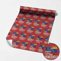 Make Venezuela Great Again Wrapping Paper Roll Distressed US and Venezuela Flag Unity - Wonder Print Shop