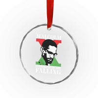 Malcolm X Crystal Glass Ornament Stumbling Is Not Falling Black History Leader TS12
