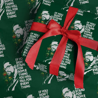 Malcolm X Inspirational Wrapping Paper Roll If You Dont Stand For Something You Will Fall For Anything - Wonder Print Shop