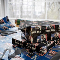 Malcolm X Try Me Wrapping Paper Roll African American Pride Gift - Wonder Print Shop