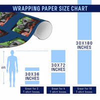 Malcolm X Wrapping Paper Roll Black History Month - Wonder Print Shop
